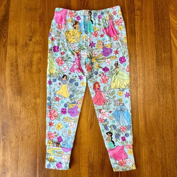 POSH PEANUT X DISNEY Princess Pajamas Girls 3T-4T 3-4 NEW Cinderella Belle NWT - Picture 4 of 11